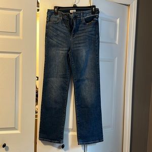 Sneak peek straight leg jeans